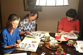 琉球料理に関する調査研究の様子