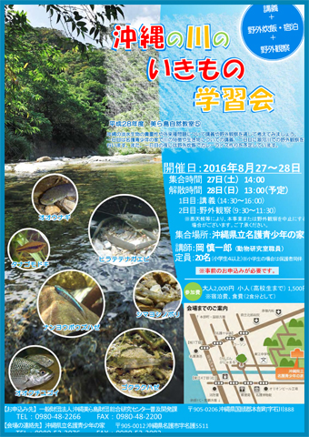 沖縄の川のいきもの学習会