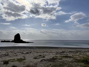 今日の嘉陽海岸