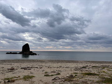 今日の嘉陽海岸