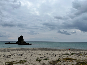 今日の嘉陽海岸