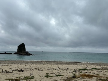 今日の嘉陽海岸