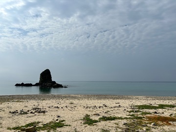 今日の嘉陽海岸