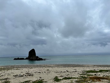今日の嘉陽海岸