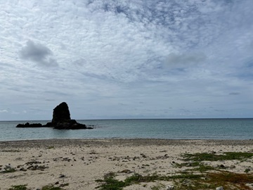 今日の嘉陽海岸