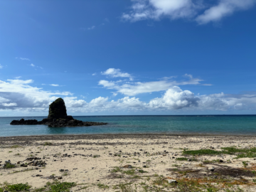 今日の嘉陽海岸