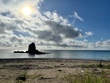 今日の嘉陽海岸