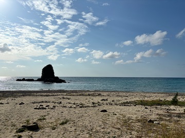 今日の嘉陽海岸
