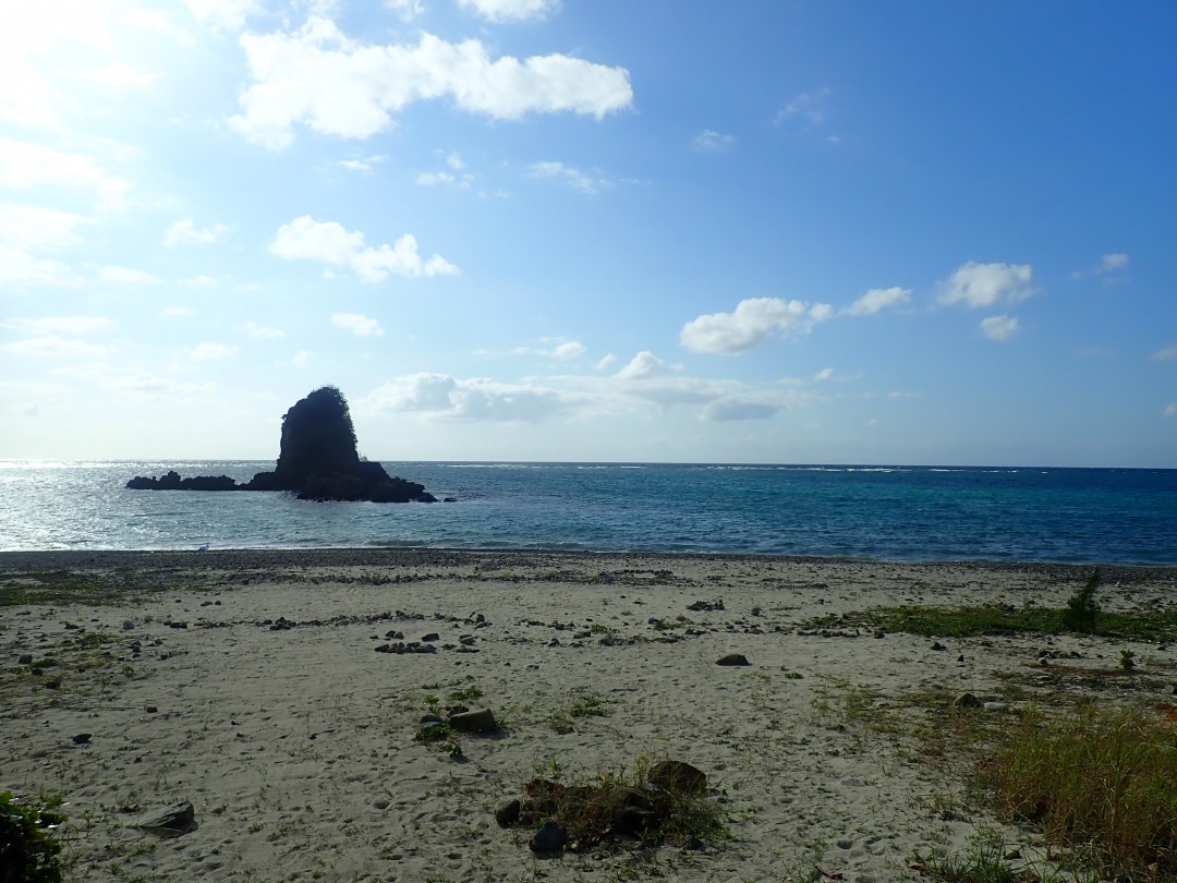 今日の嘉陽海岸