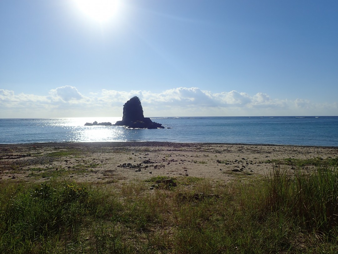 今日の嘉陽海岸