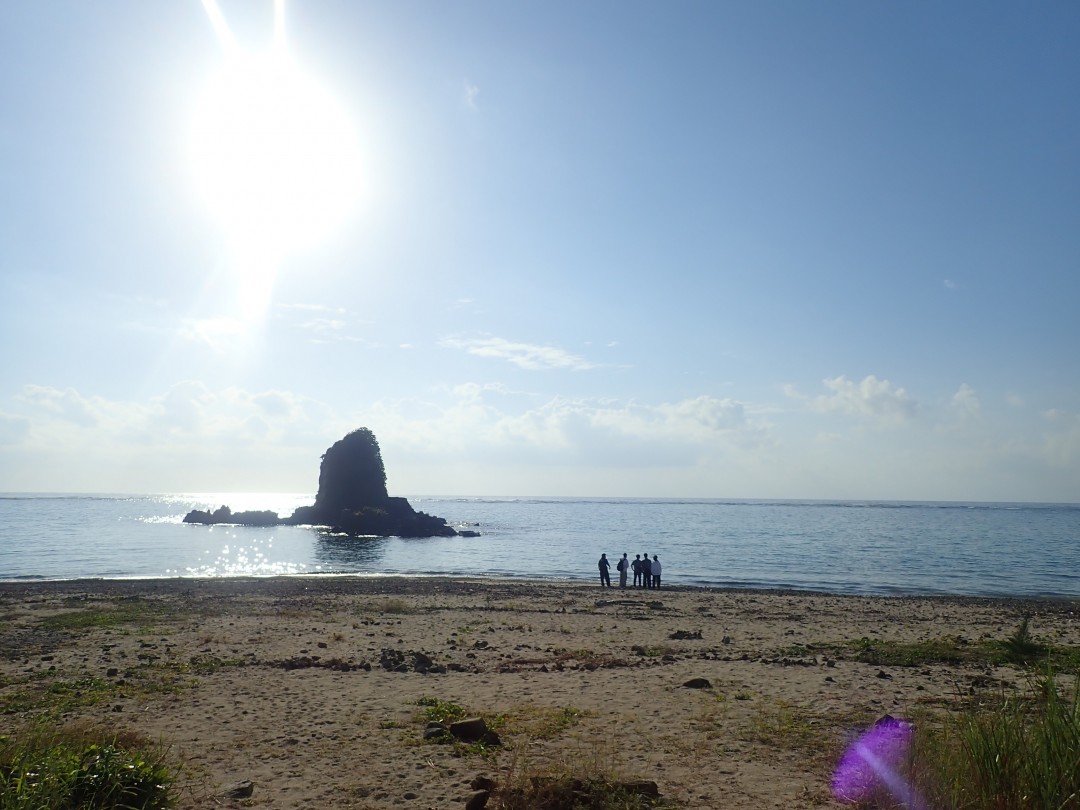今日の嘉陽海岸