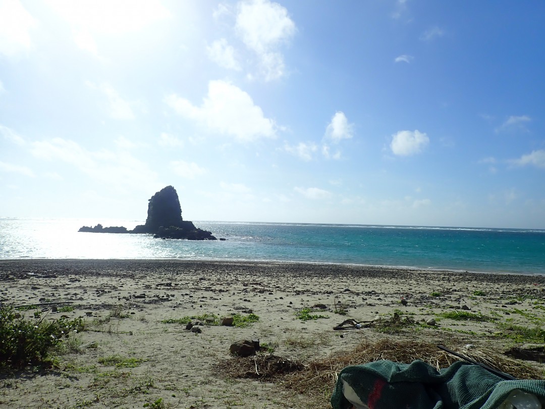 今日の嘉陽海岸