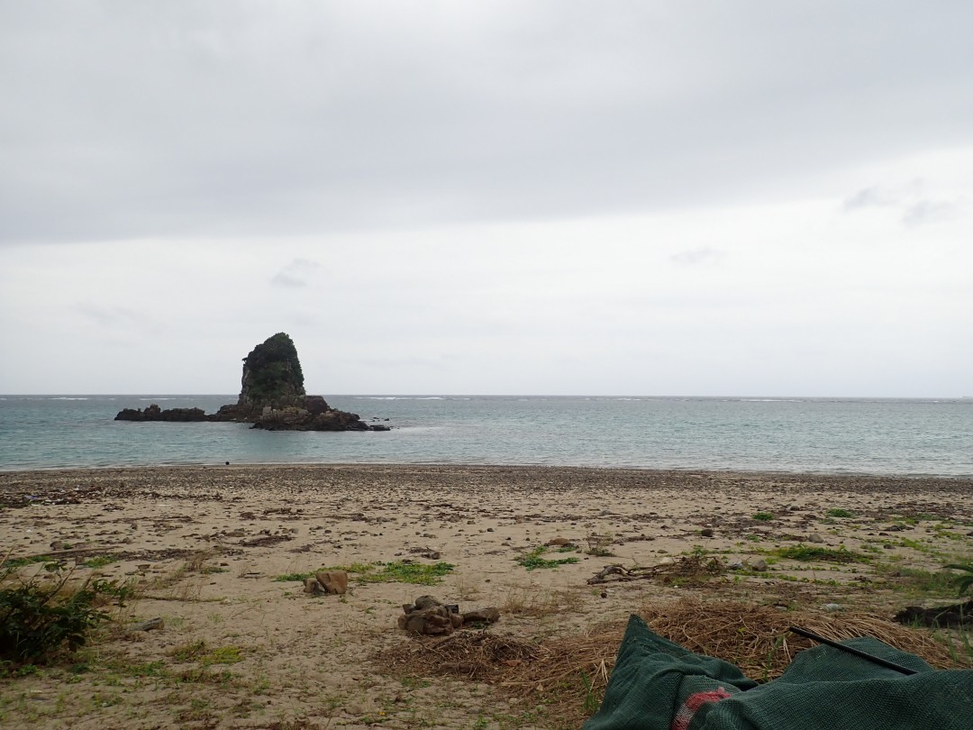 今日の嘉陽海岸