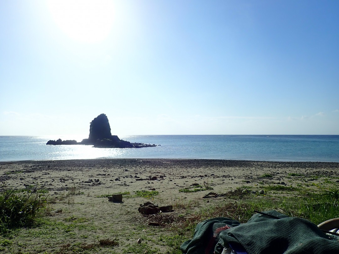 今日の嘉陽海岸