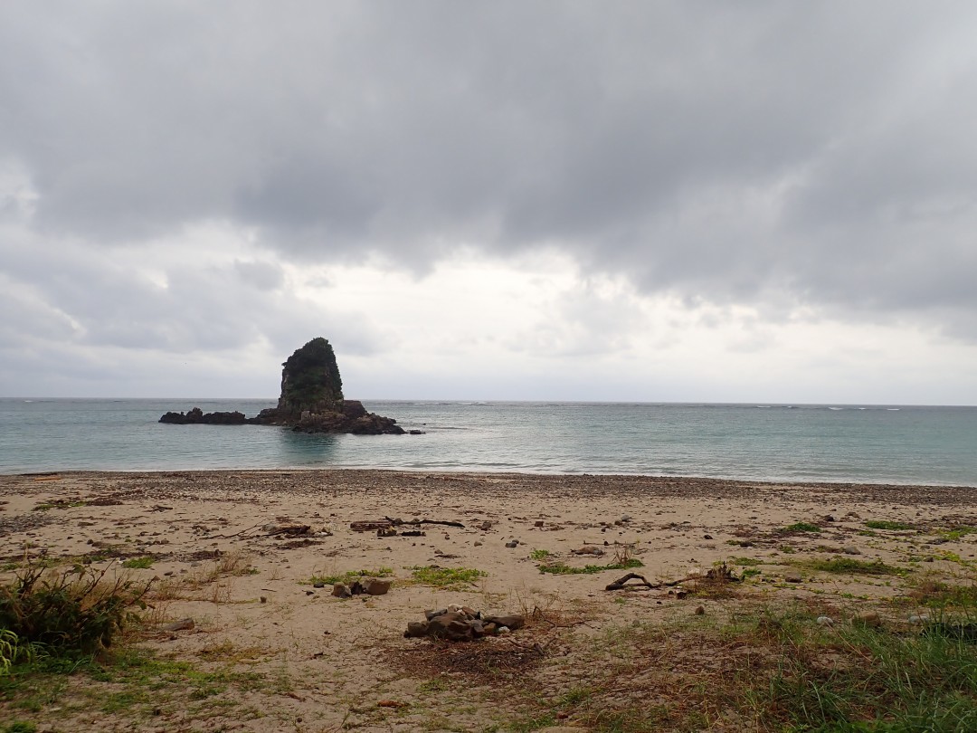 今日の嘉陽海岸