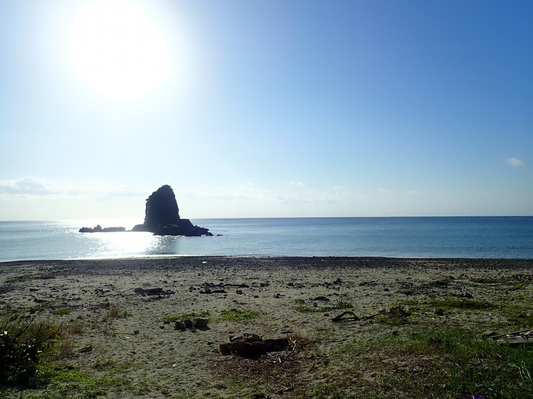 今日の嘉陽海岸