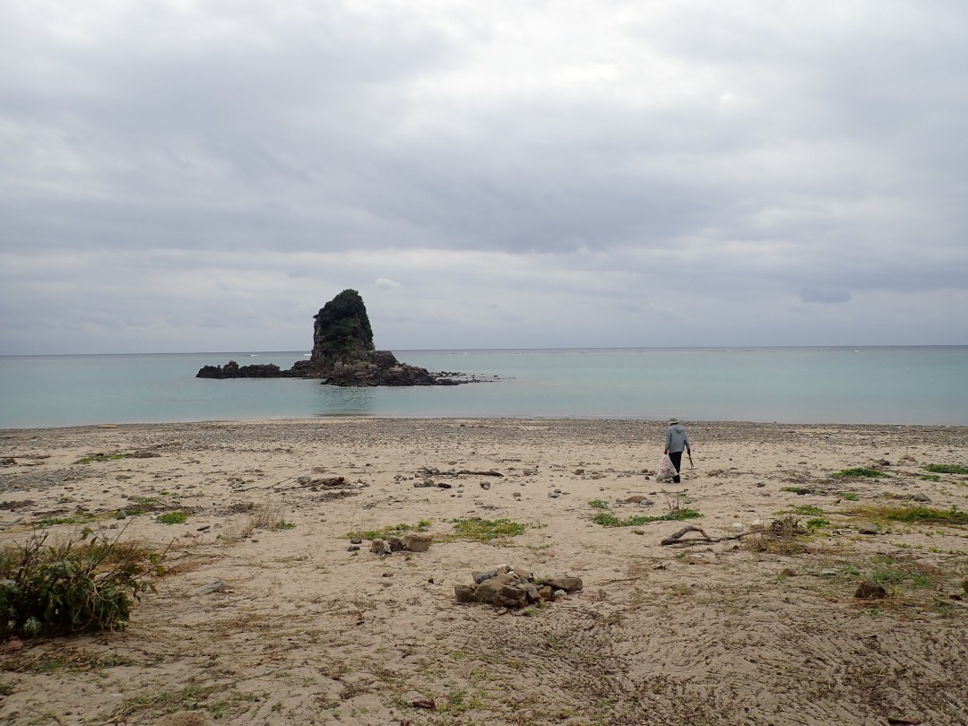 今日の嘉陽海岸