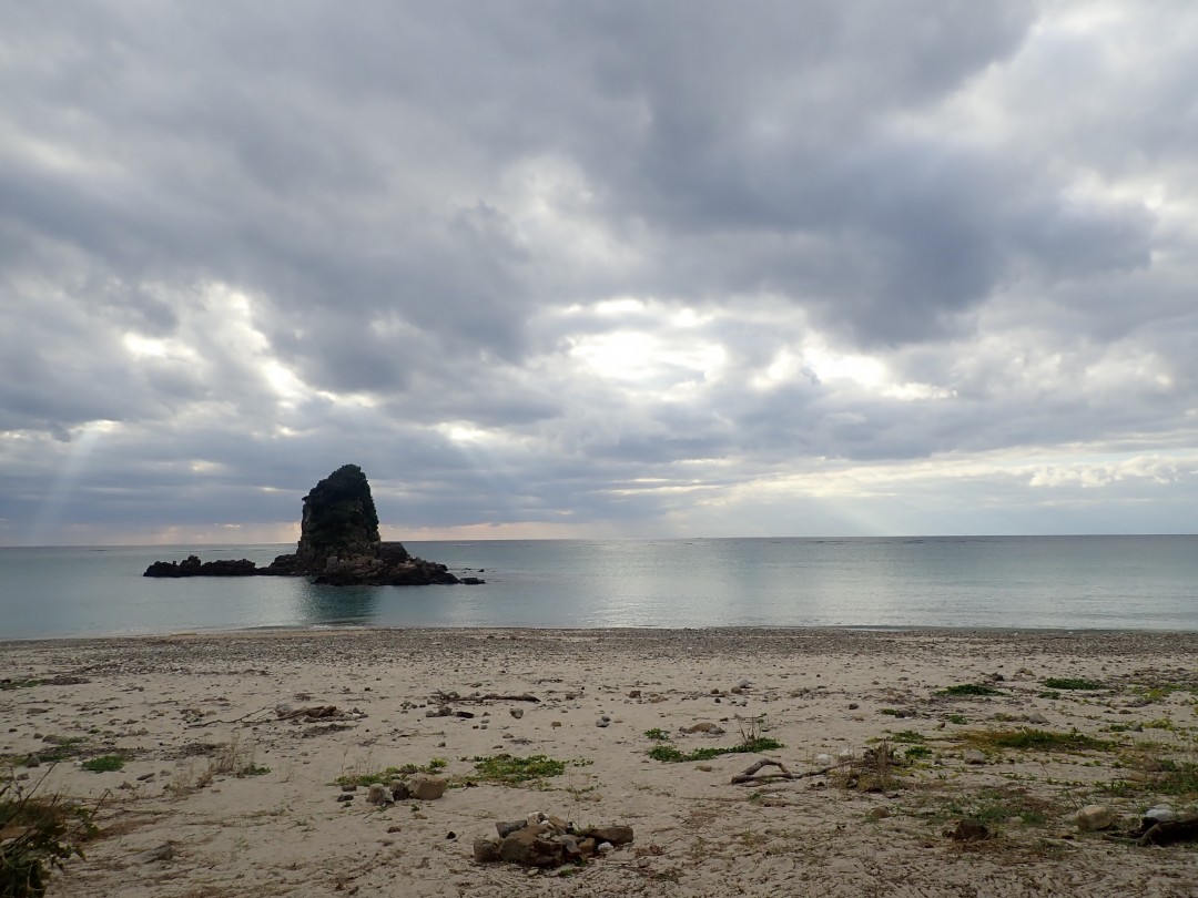 今日の嘉陽海岸