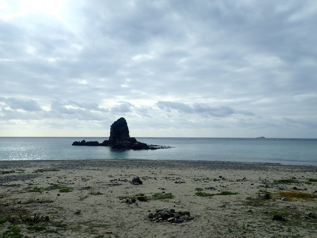 今日の嘉陽海岸