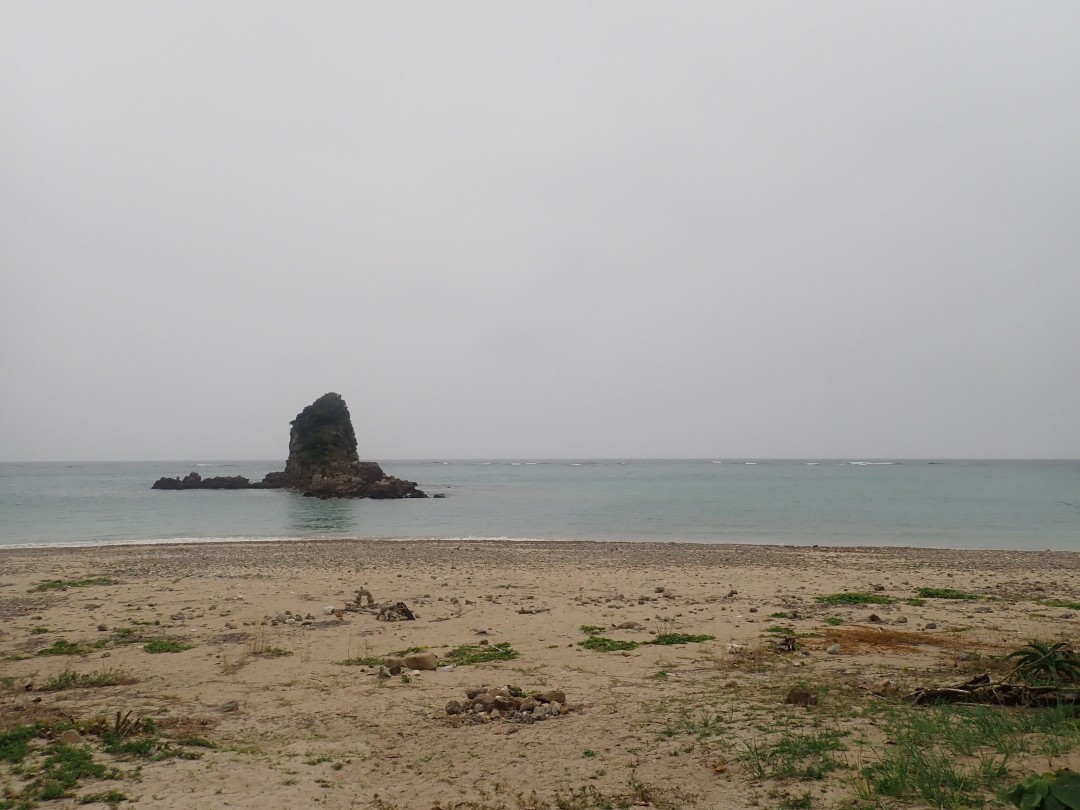 今日の嘉陽海岸