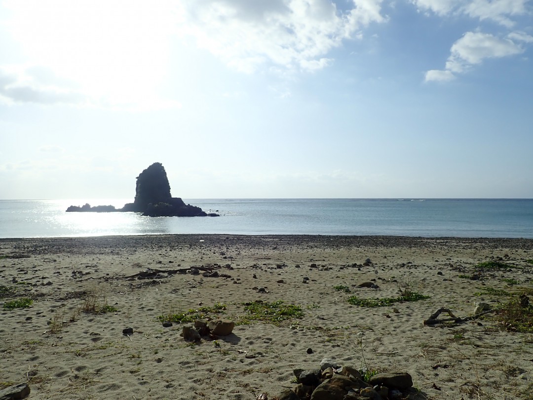 今日の嘉陽海岸