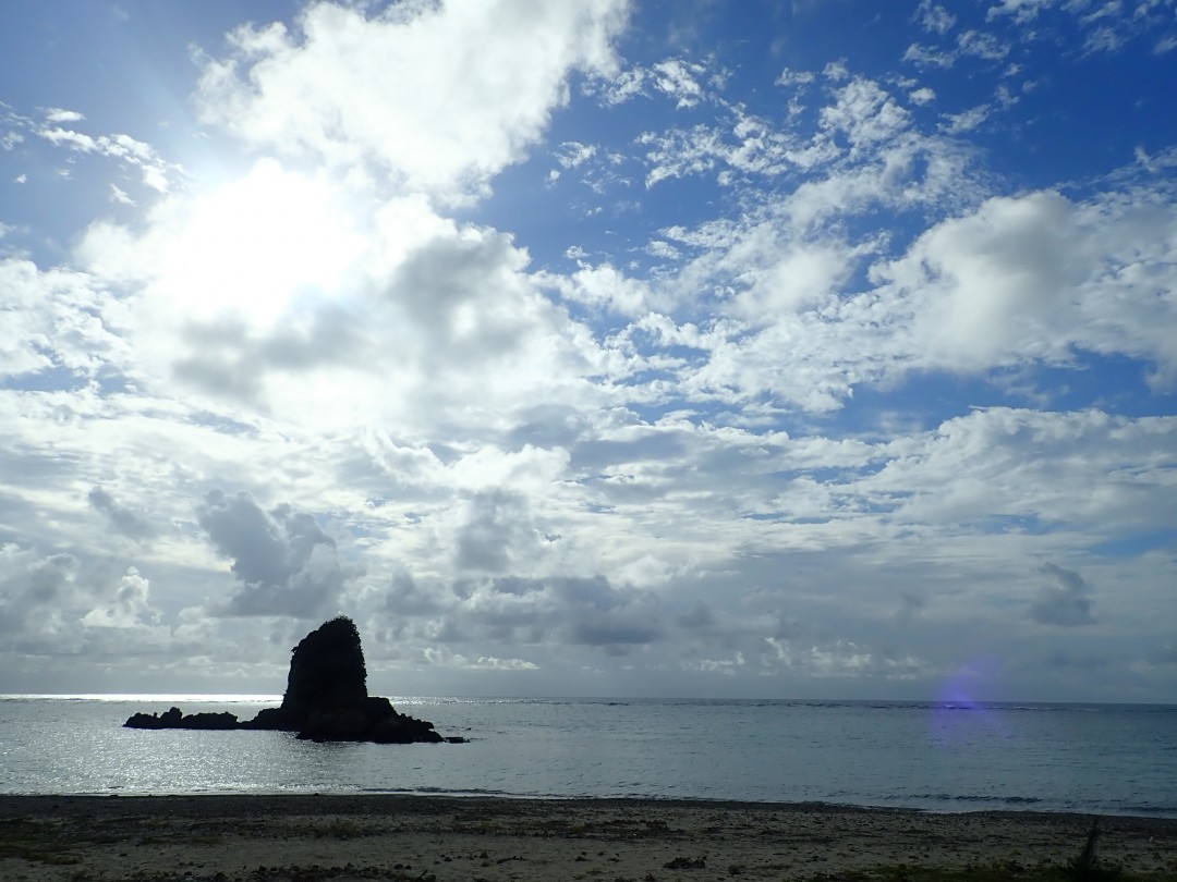 今日の嘉陽海岸