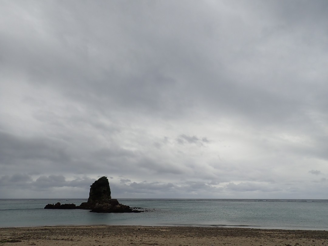 今日の嘉陽海岸