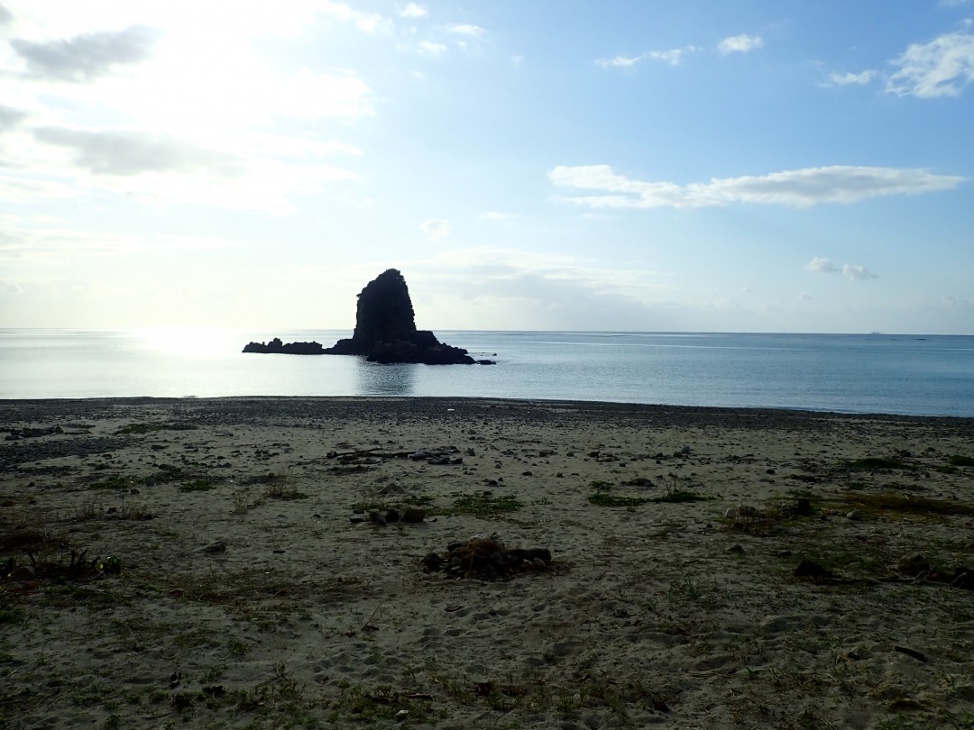 今日の嘉陽海岸