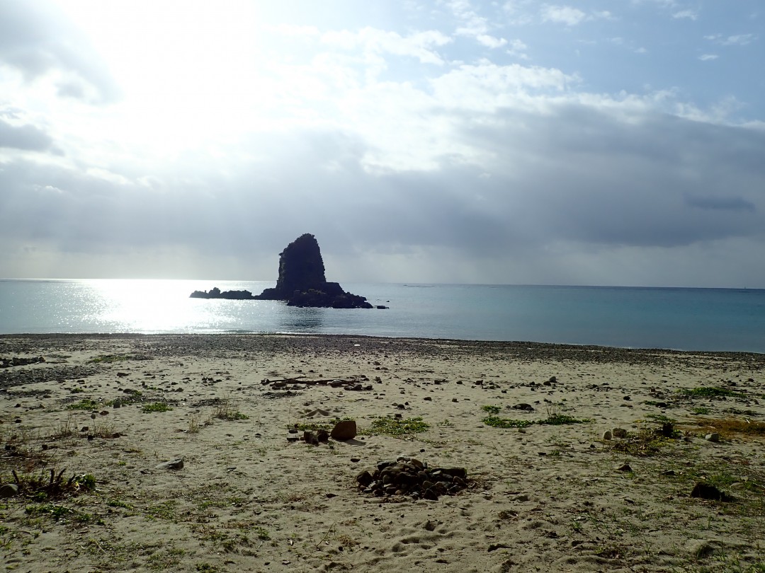 今日の嘉陽海岸