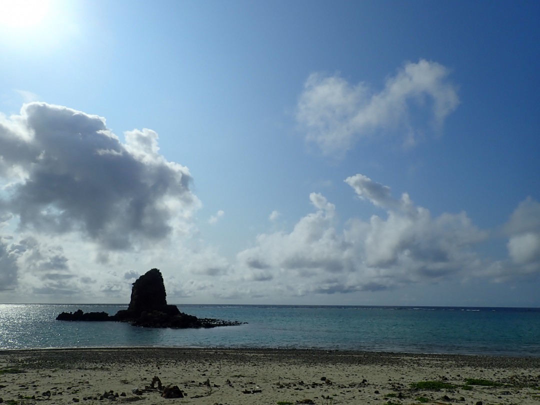 今日の嘉陽海岸