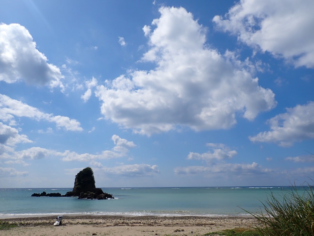 今日の嘉陽海岸