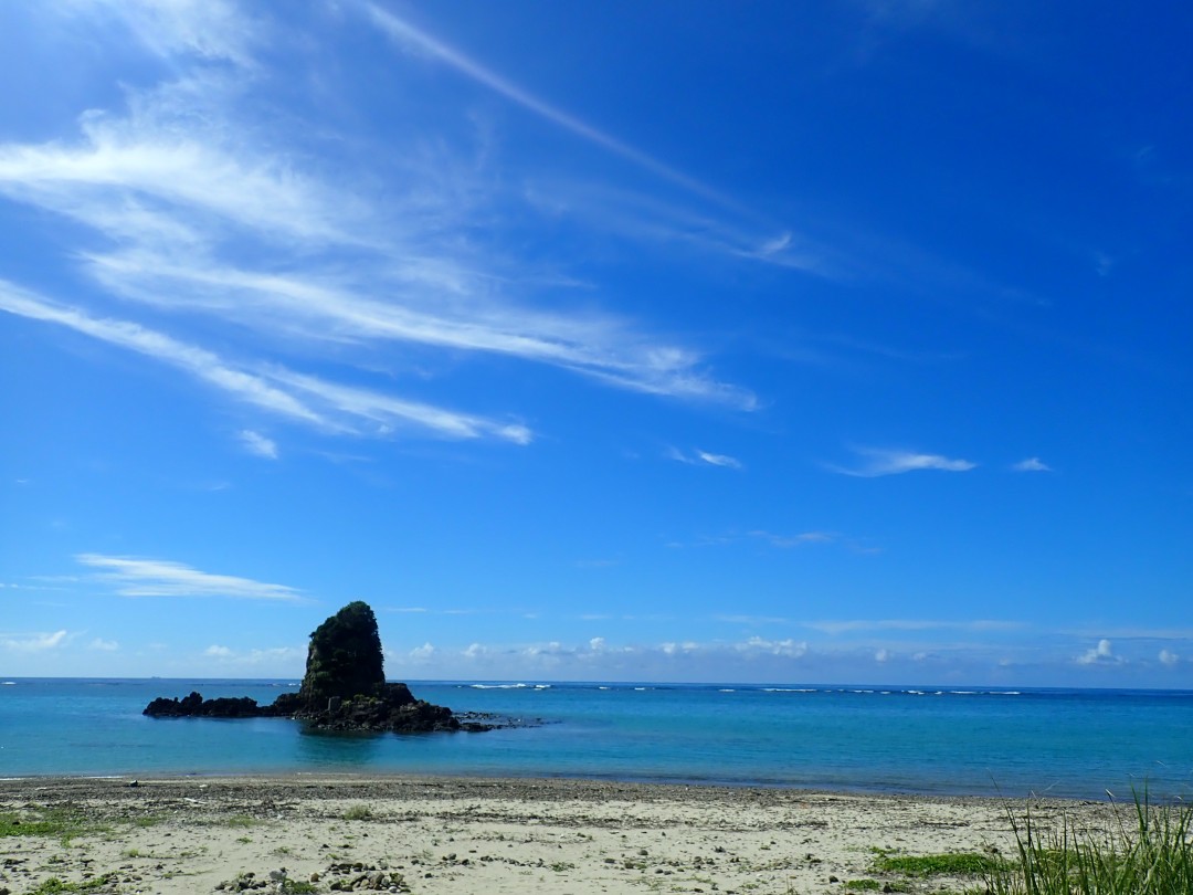 今日の嘉陽海岸