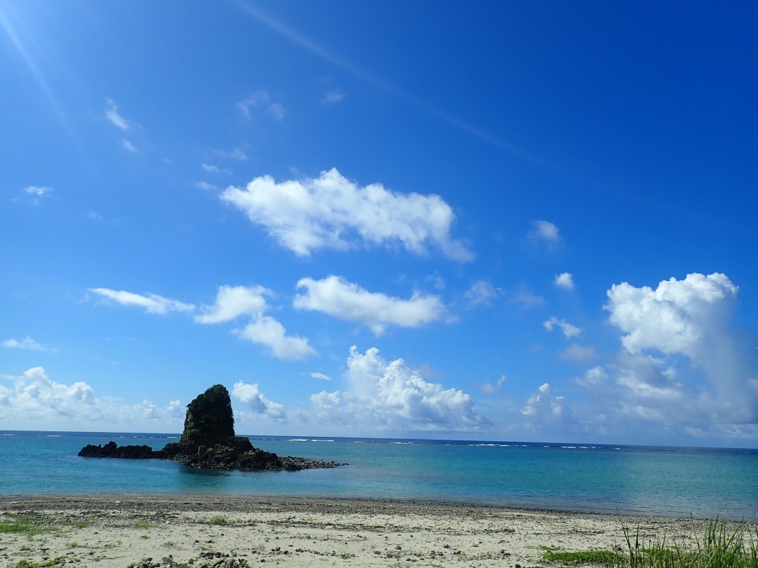 今日の嘉陽海岸