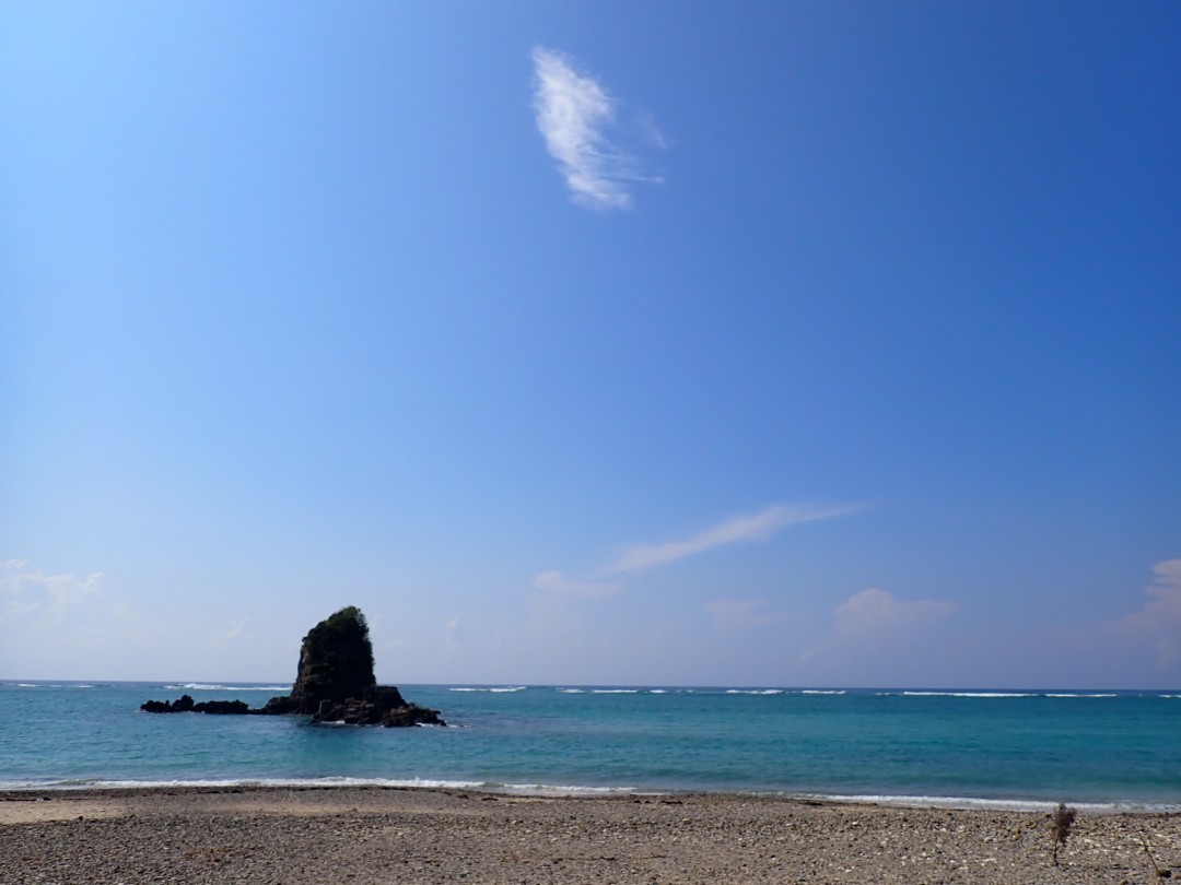 今日の嘉陽海岸
