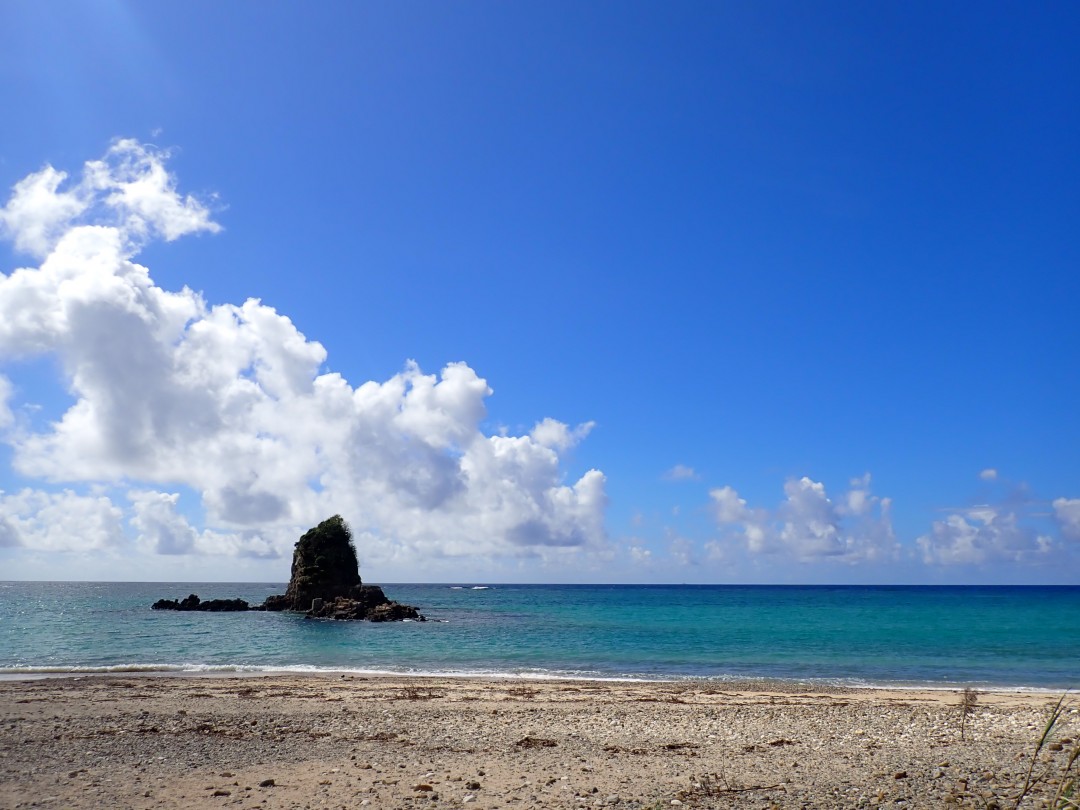 今日の嘉陽海岸