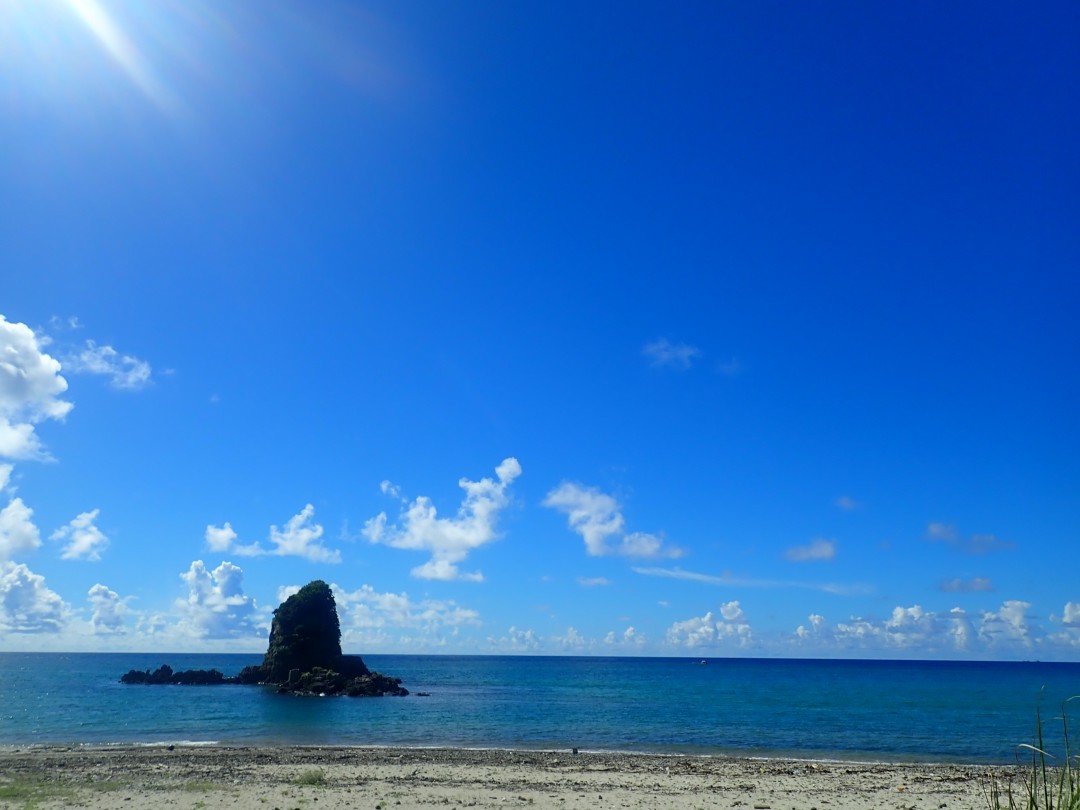 今日の嘉陽海岸