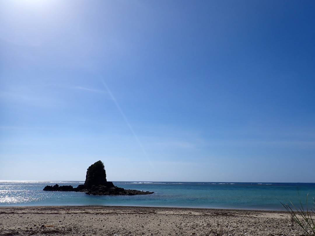 今日の嘉陽海岸