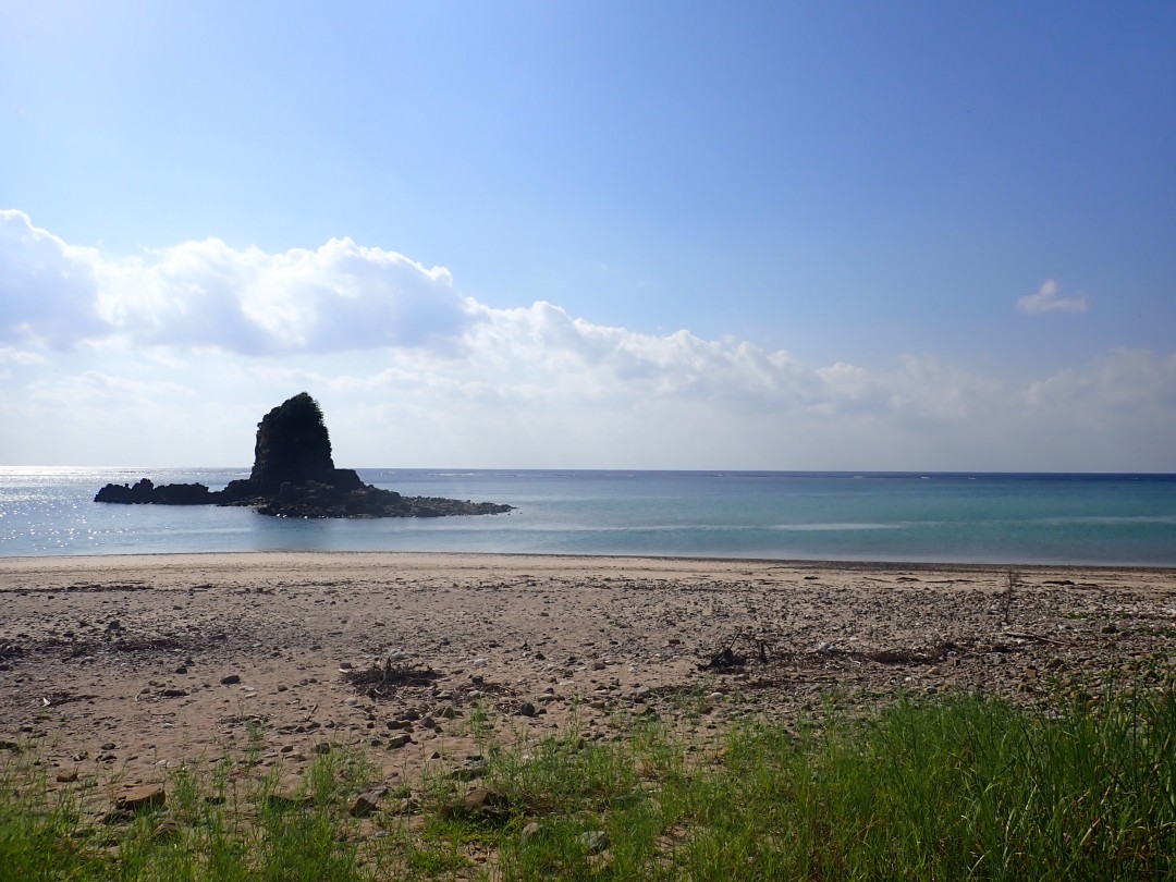 今日の嘉陽海岸