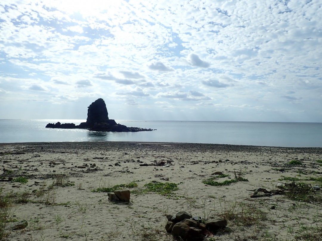 今日の嘉陽海岸