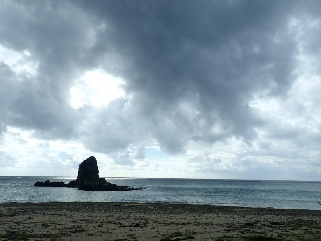 今日の嘉陽海岸