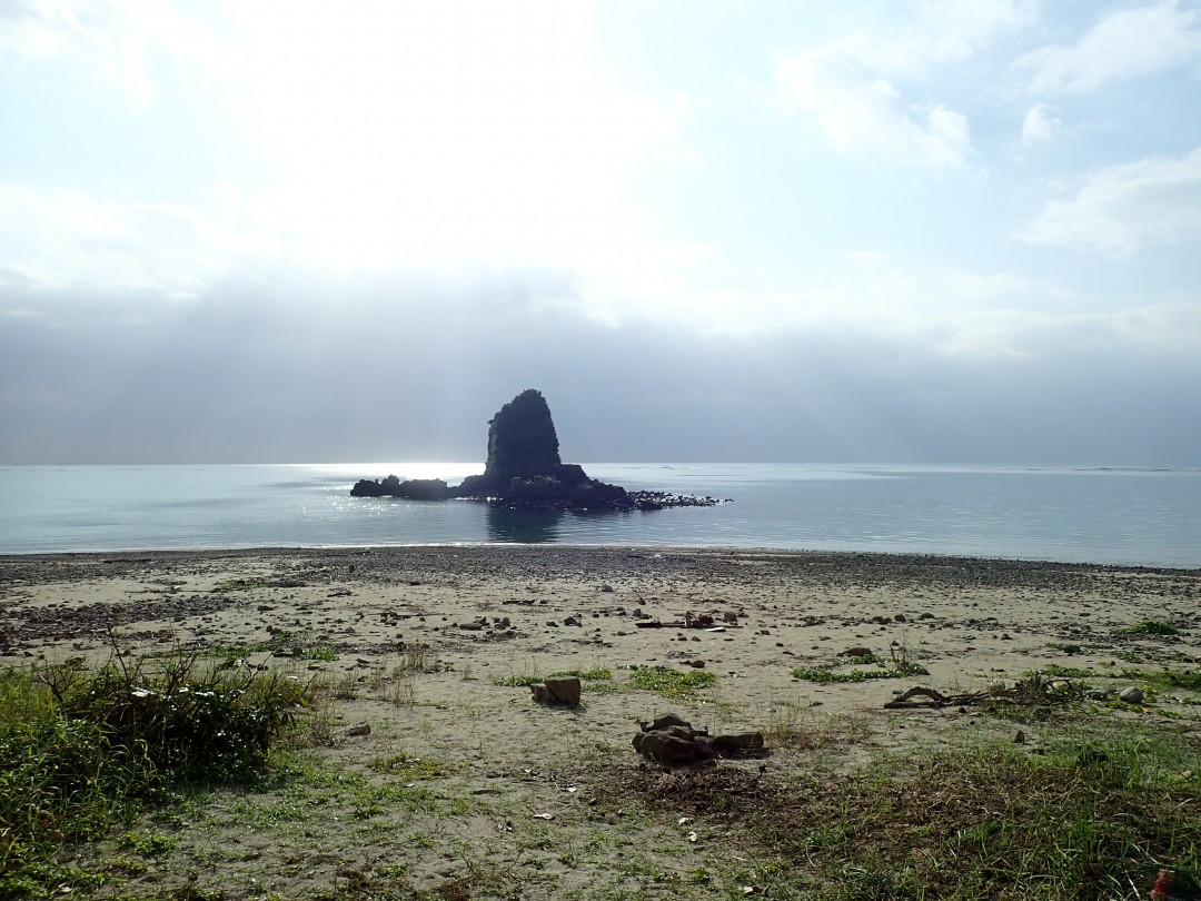 今日の嘉陽海岸