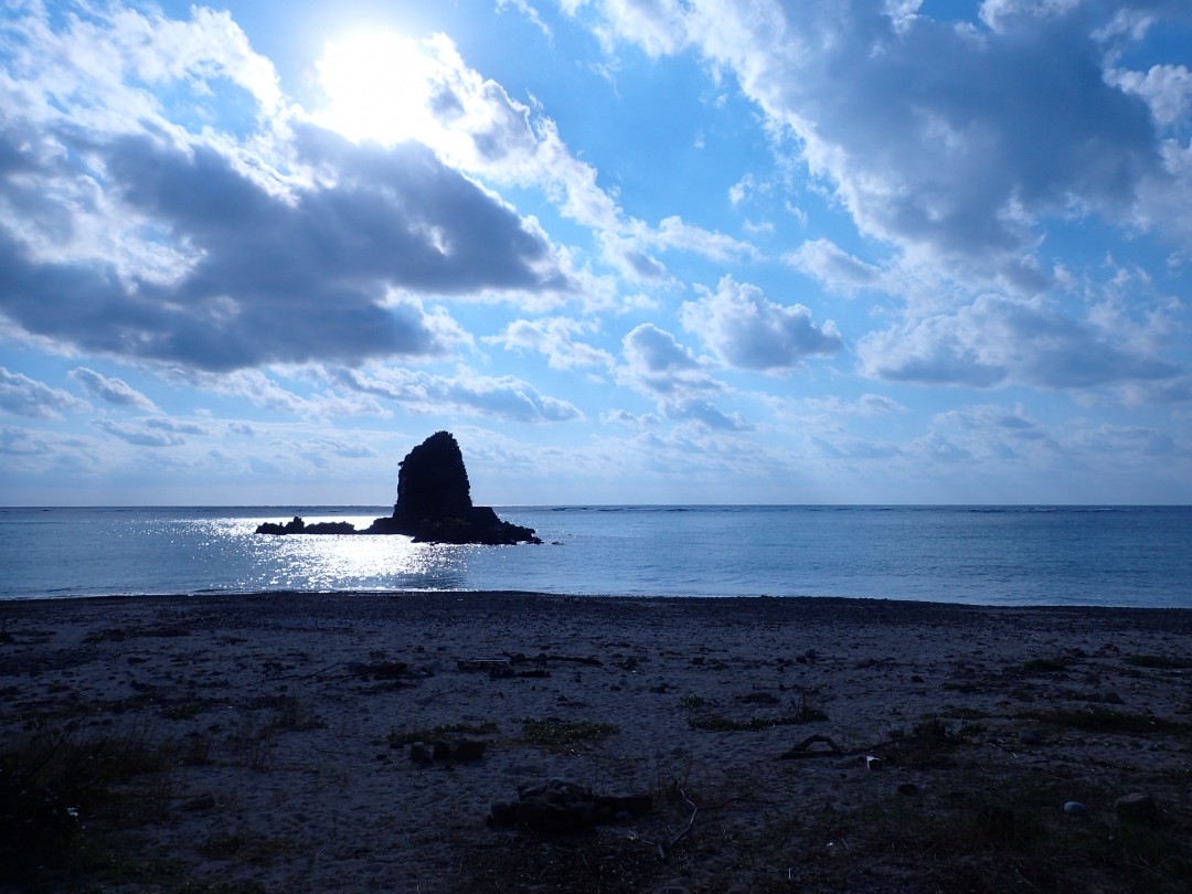 今日の嘉陽海岸