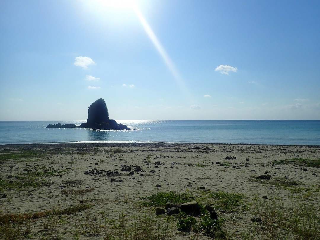 今日の嘉陽海岸