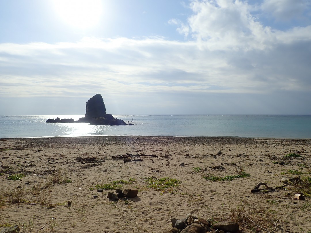 今日の嘉陽海岸