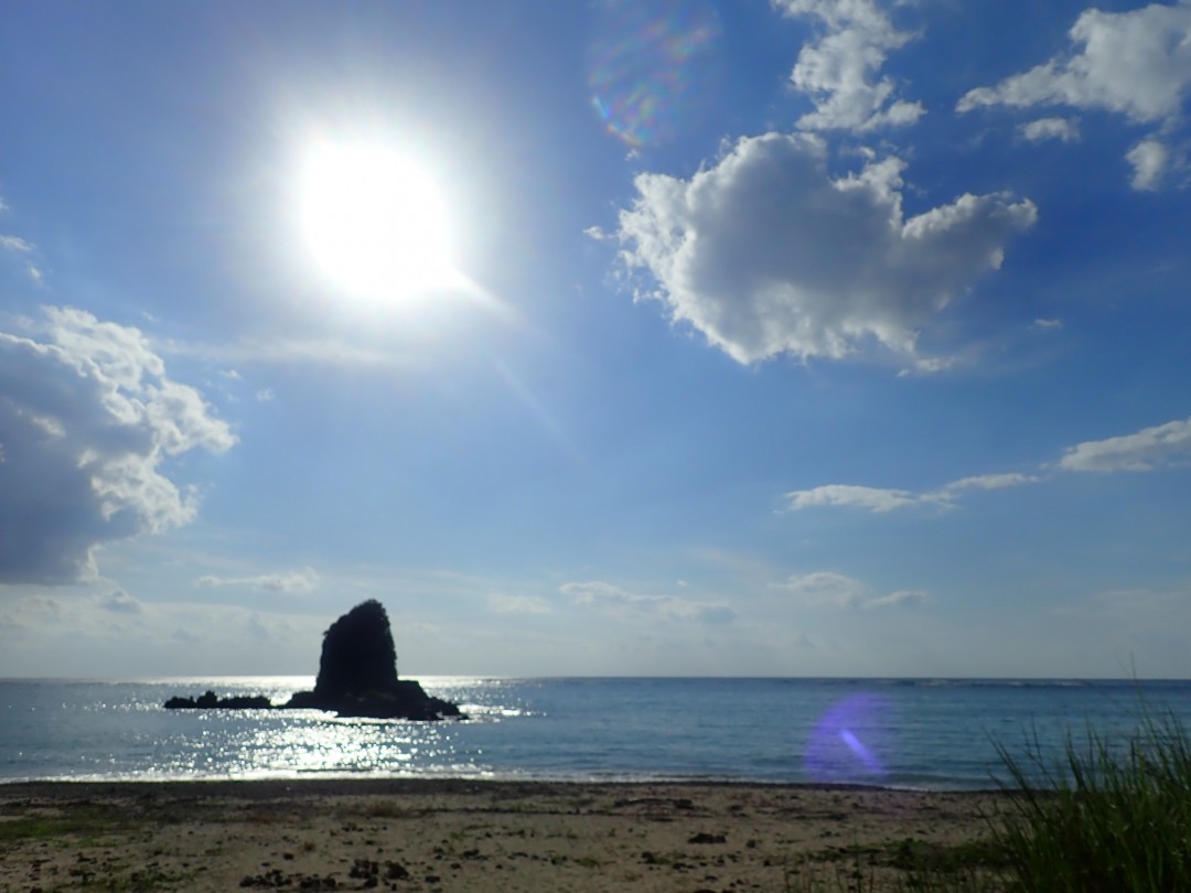 今日の嘉陽海岸