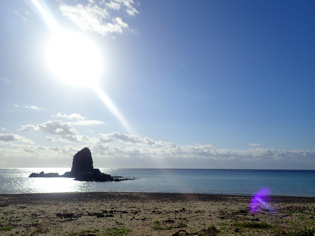 今日の嘉陽海岸